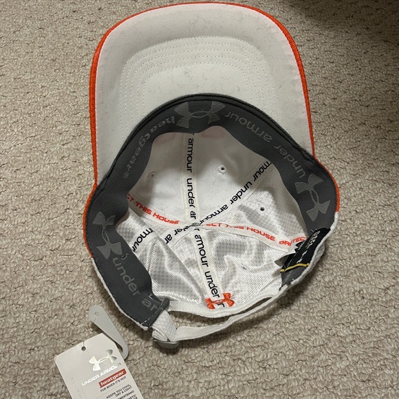 Under Armour White Cap with Red Accents - Picture 2 of 5